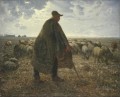 shepherd tending his flock 1860s